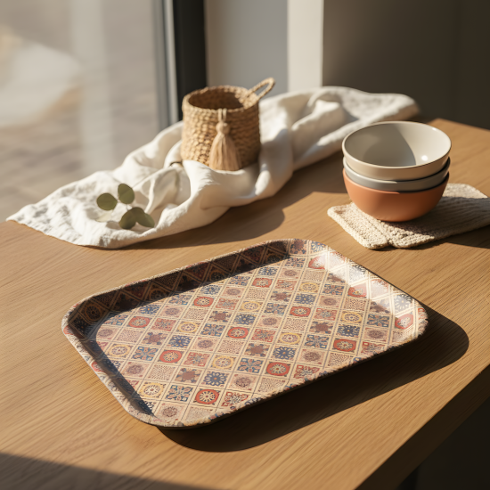 Plastic Tray Set 3 Pcs